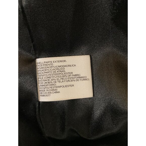 Vintage East 5th Women's Large Leopard Print Faux Fur Coat With Hood - Picture 8 of 8